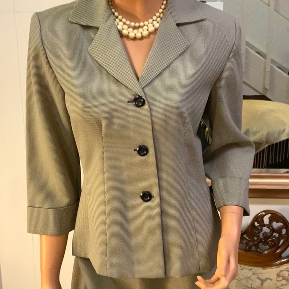 BGB HOUNDSTOOTH TROUSER SUIT SIZE 6 NWOT CLASSIC - Picture 4 of 11